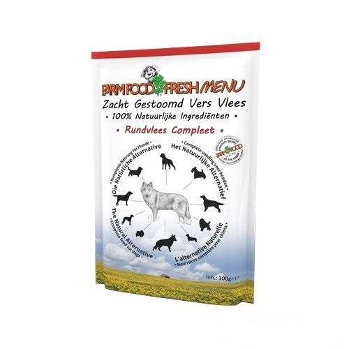 Farm Food Fresh Menu carne di manzo cibo umido per cani (bustine da 300 g)