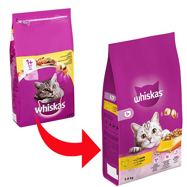 Whiskas Adult 1+ con pollo per gatti