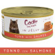 Cadilo Daily Delights - tonno con salmone in gelatina - cibo umido per gatto (70 g)