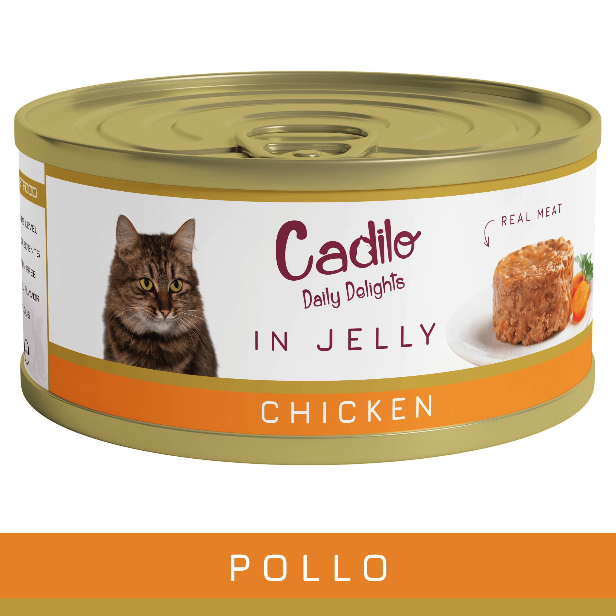 Cadilo kip in gelei natvoer kat (70 g)