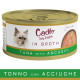 Cadilo Daily Delights - tonno con acciughe in brodo - cibo umido per gatto (70 g)