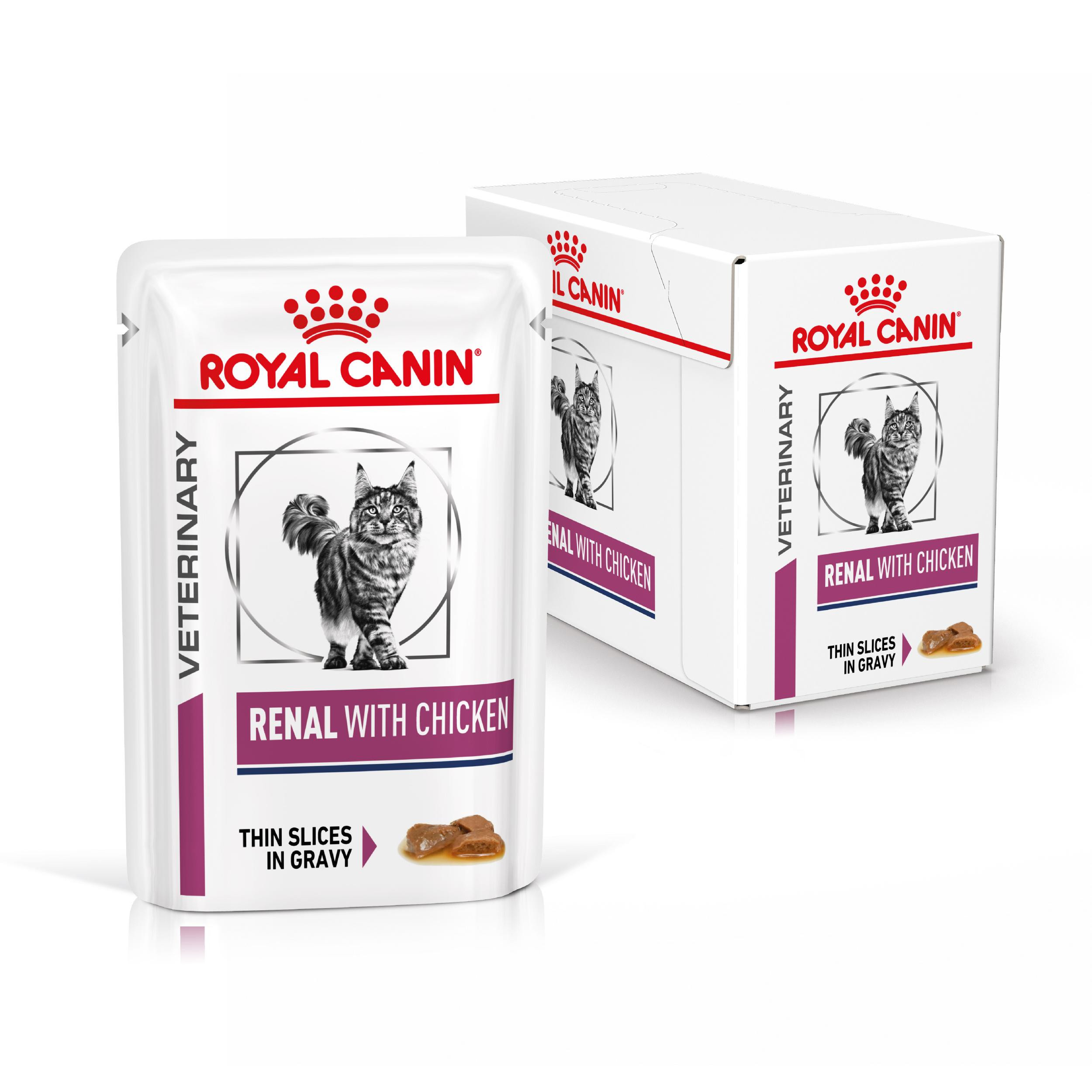 Royal Canin Veterinary Renal con pollo cibo umido per gatto