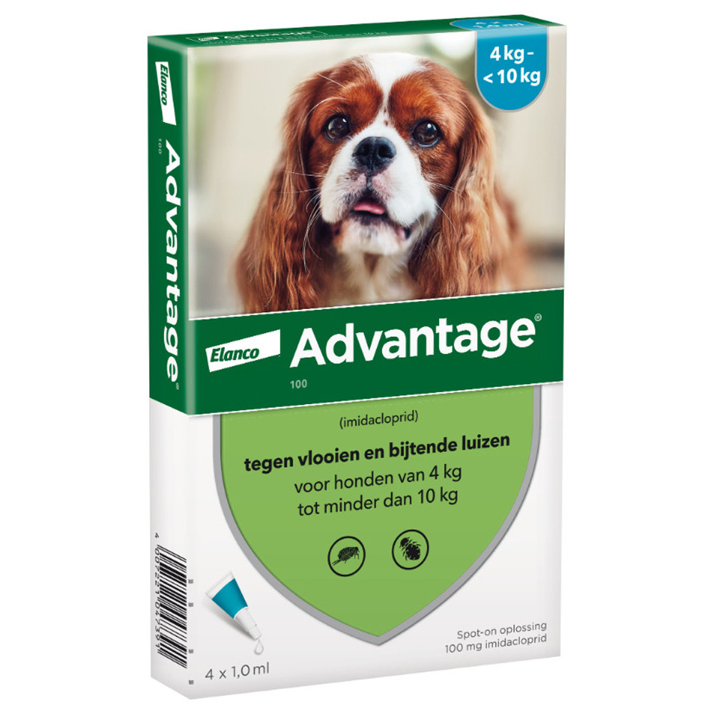 Advantage spot-on Nr. 100 antiparassitario per cani (4 - 10 kg)