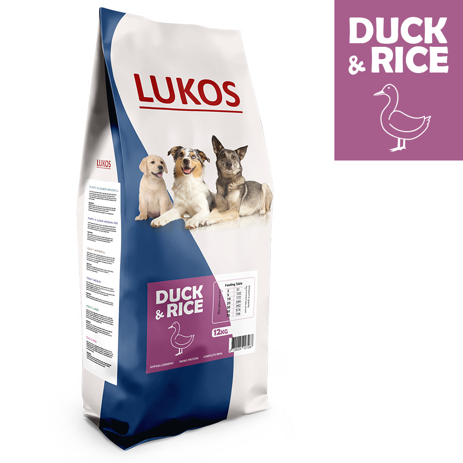 Lukos Adult con anatra per cane